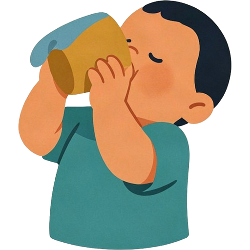 drink — illustration for the TotWord actions lesson
