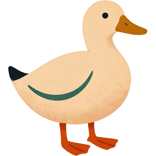 duck — illustration for the TotWord animals lesson