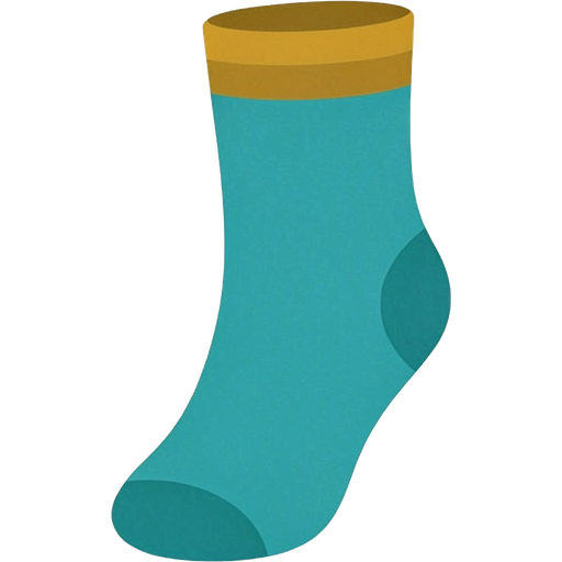 sock — illustration for the TotWord clothing lesson