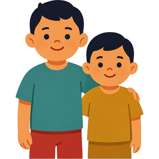 brother — illustration for the TotWord family lesson