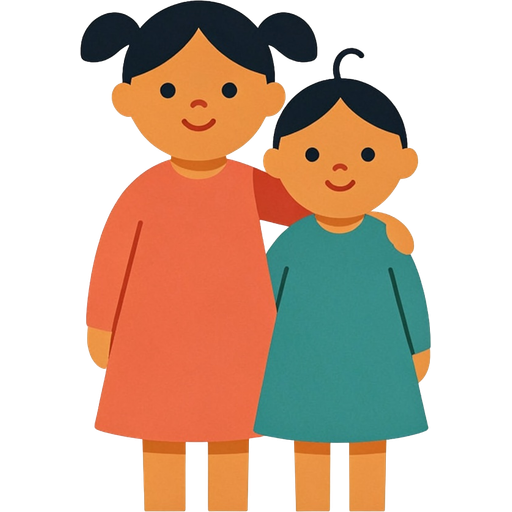 sister — illustration for the TotWord family lesson