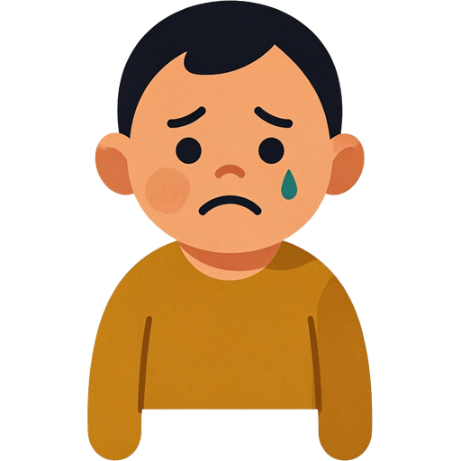 sad — illustration for the TotWord feelings lesson