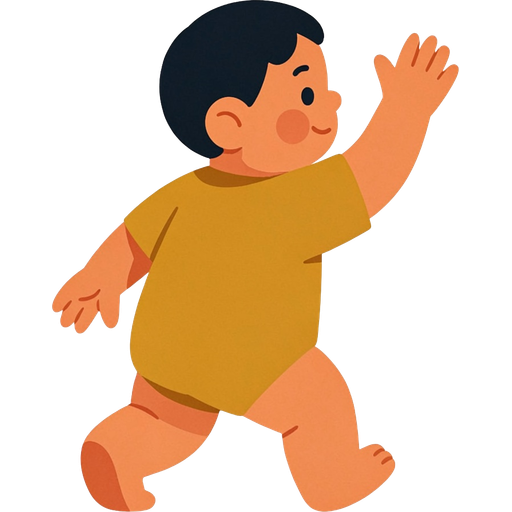 bye — illustration for the TotWord first-words lesson