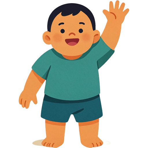 hi — illustration for the TotWord first-words lesson