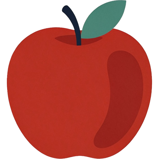 apple — illustration for the TotWord fruits lesson