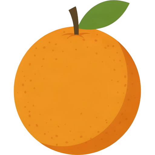 orange — illustration for the TotWord fruits lesson