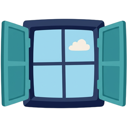 window — illustration for the TotWord home-objects lesson