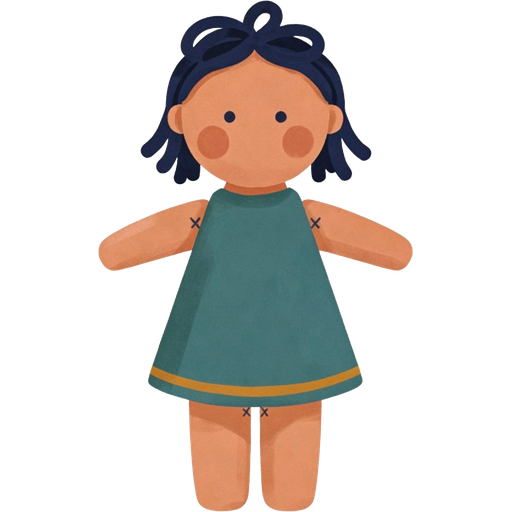 doll — illustration for the TotWord toys lesson