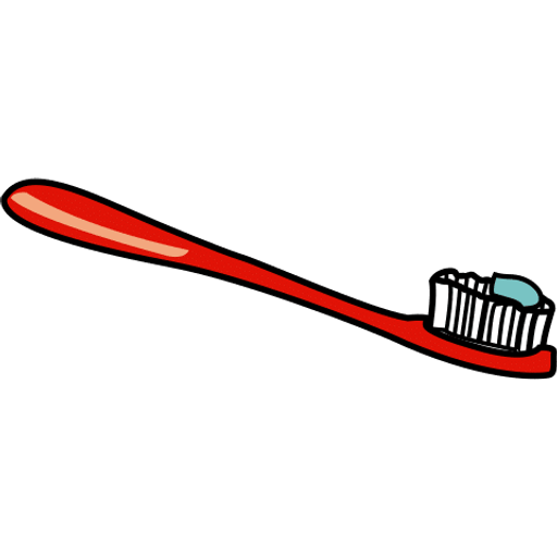 brush — illustration for the TotWord bathroom lesson
