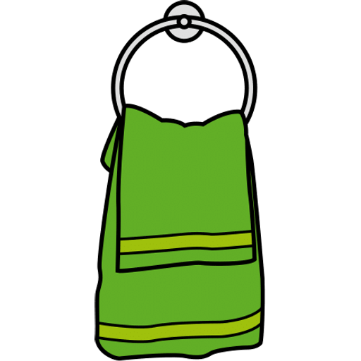 towel — illustration for the TotWord bathroom lesson