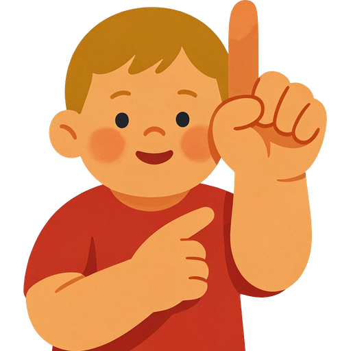 finger — illustration for the TotWord body-parts lesson