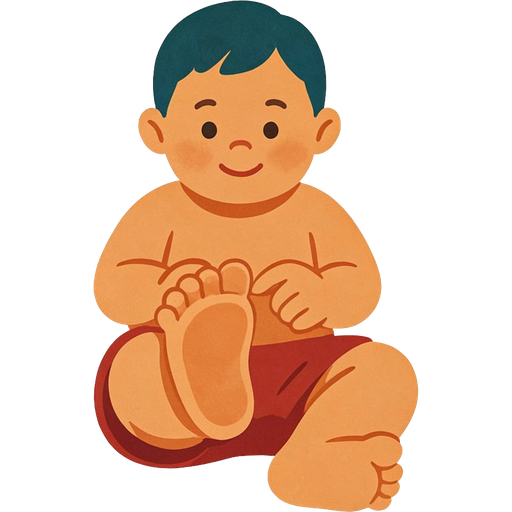 toe — illustration for the TotWord body-parts lesson
