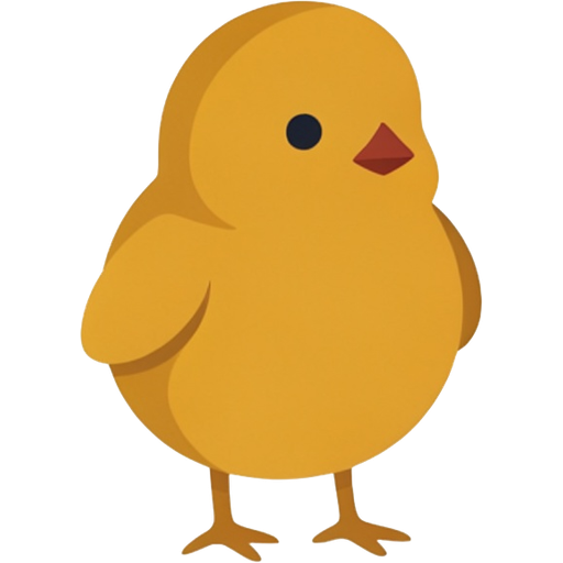 chick — illustration for the TotWord farm-animals lesson