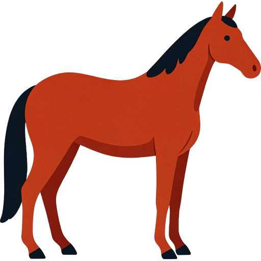 horse — illustration for the TotWord farm-animals lesson