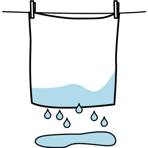wet — illustration for the TotWord opposites lesson