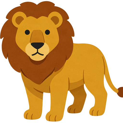 lion — illustration for the TotWord animals lesson