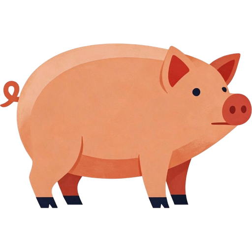 pig — illustration for the TotWord farm-animals lesson