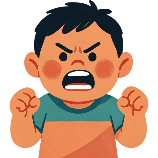 angry — illustration for the TotWord feelings lesson
