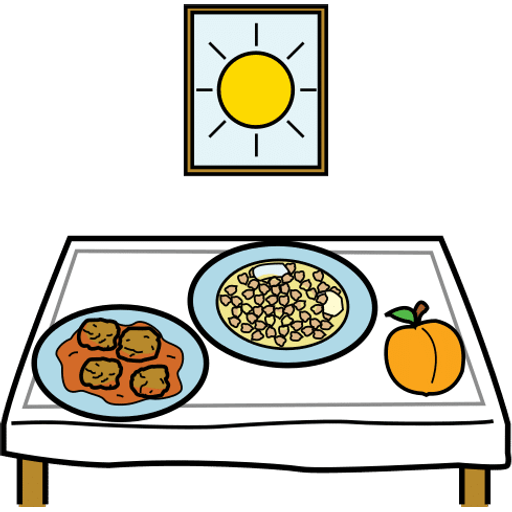 lunch — illustration for the TotWord meals lesson