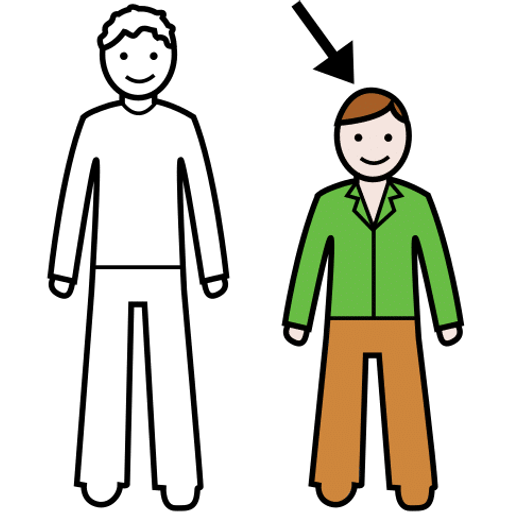 short — illustration for the TotWord opposites lesson