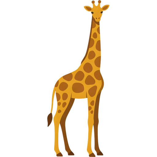 giraffe — illustration for the TotWord animals lesson