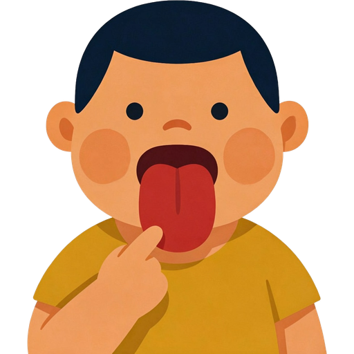 tongue — illustration for the TotWord body-parts lesson