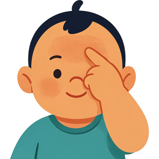 forehead — illustration for the TotWord body-parts lesson