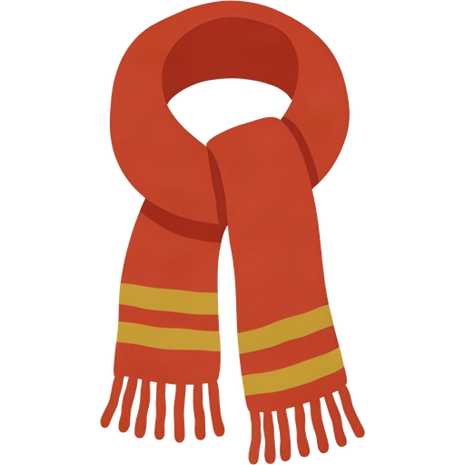 scarf — illustration for the TotWord clothing lesson