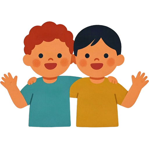 cousin — illustration for the TotWord family lesson