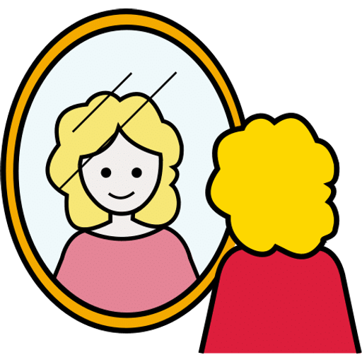 mirror — illustration for the TotWord home-objects lesson