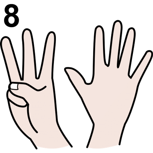 eight — illustration for the TotWord numbers lesson