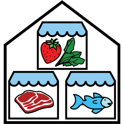 market — illustration for the TotWord places lesson
