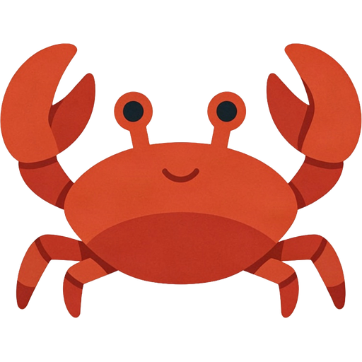 crab — illustration for the TotWord sea-animals lesson