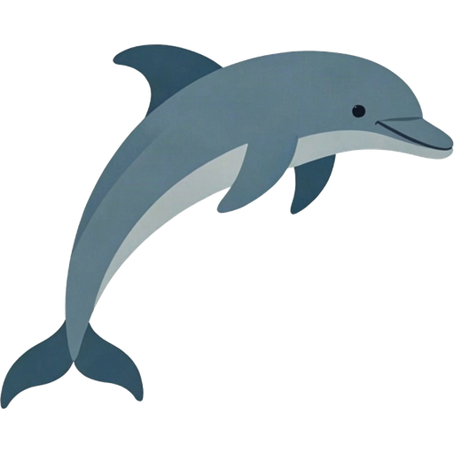 dolphin — illustration for the TotWord sea-animals lesson