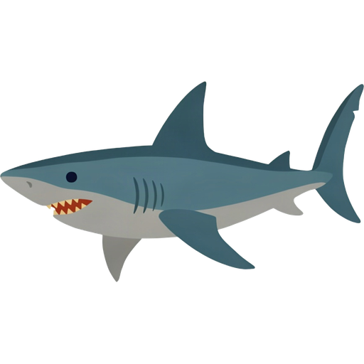 shark — illustration for the TotWord sea-animals lesson