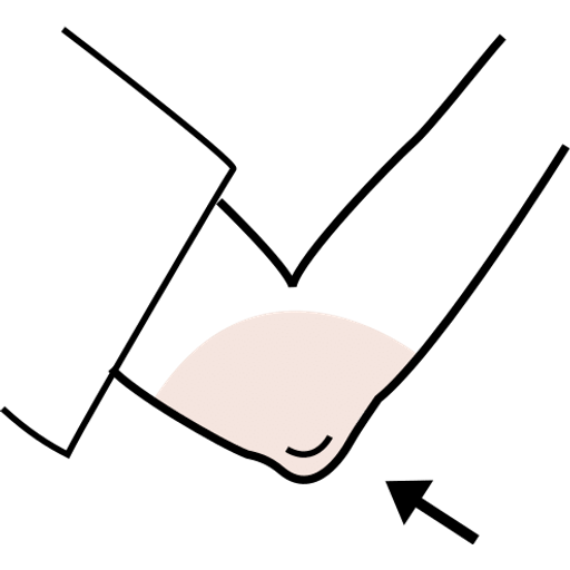 elbow — illustration for the TotWord body-parts lesson