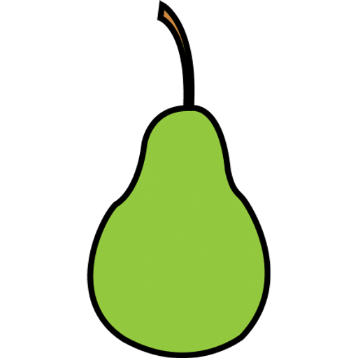 pear — illustration for the TotWord fruits lesson