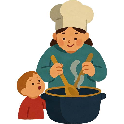 cook — illustration for the TotWord jobs lesson