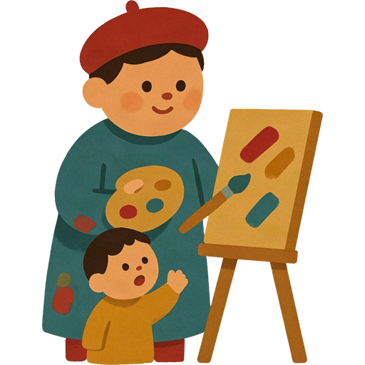 painter — illustration for the TotWord jobs lesson