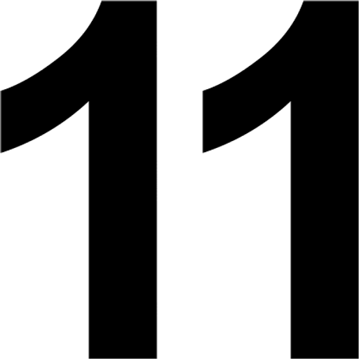 eleven — illustration for the TotWord numbers lesson
