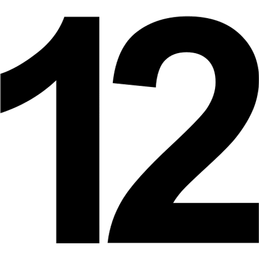 twelve — illustration for the TotWord numbers lesson