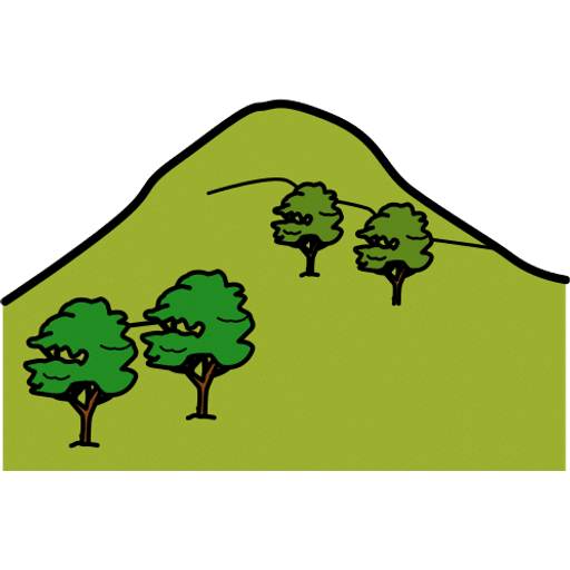 hill — illustration for the TotWord outdoors lesson