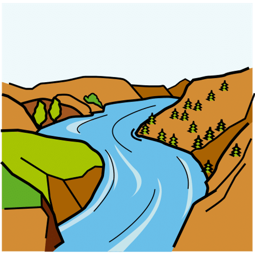 river — illustration for the TotWord outdoors lesson