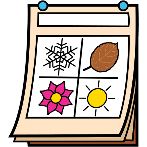 year — illustration for the TotWord time lesson