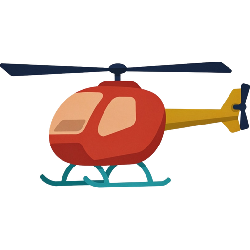helicopter — illustration for the TotWord vehicles lesson