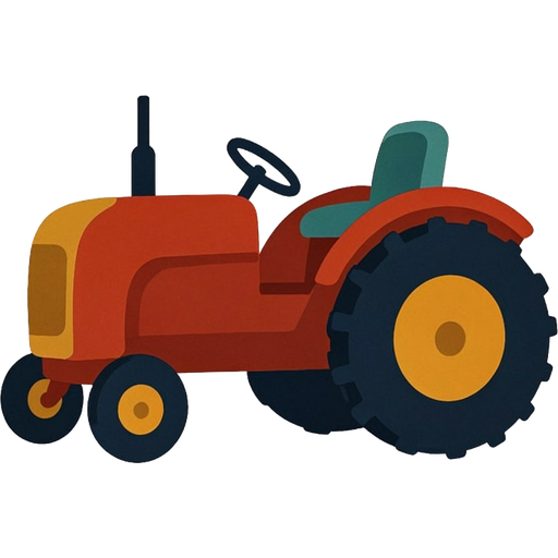 tractor — illustration for the TotWord vehicles lesson